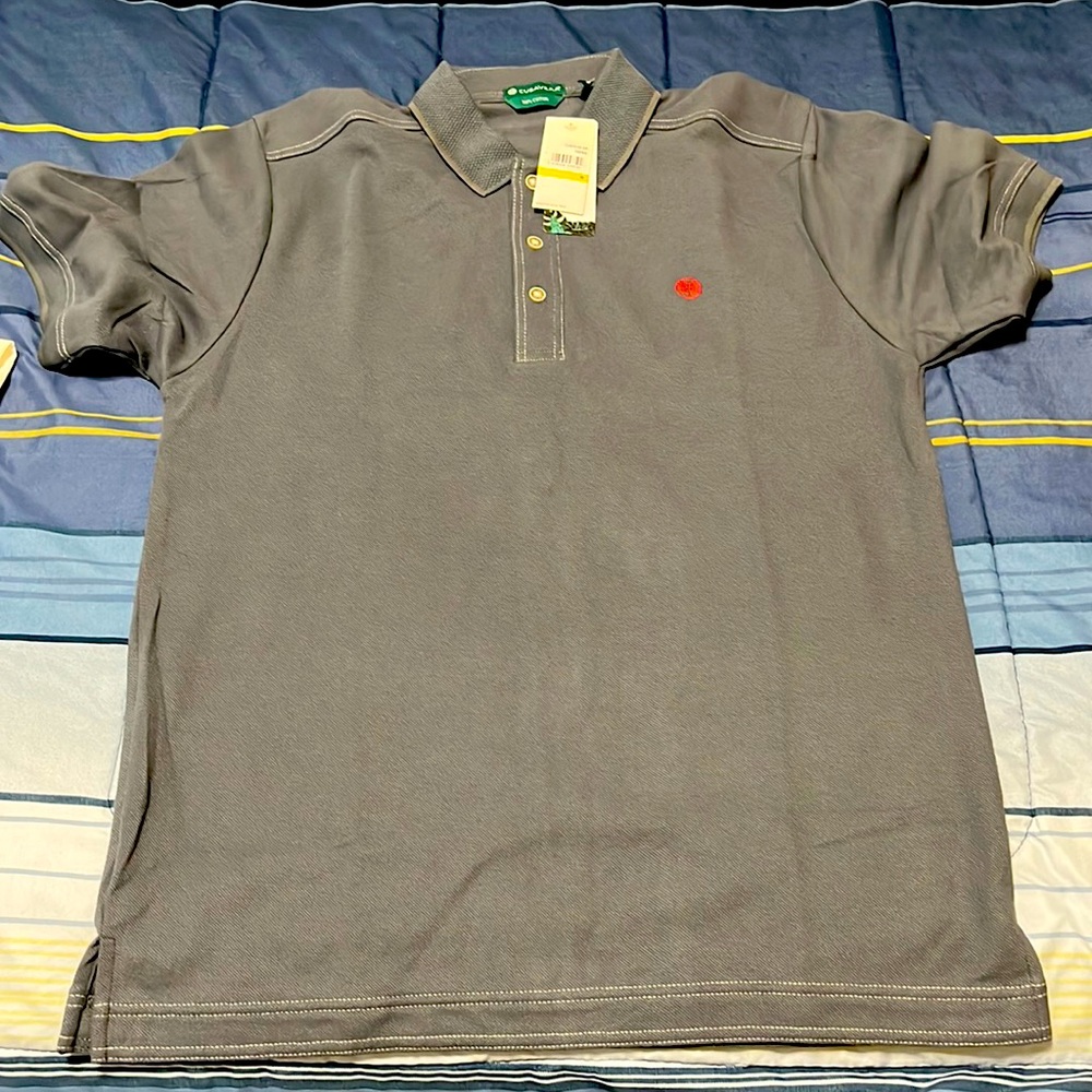 Cubavera grey polo size medium